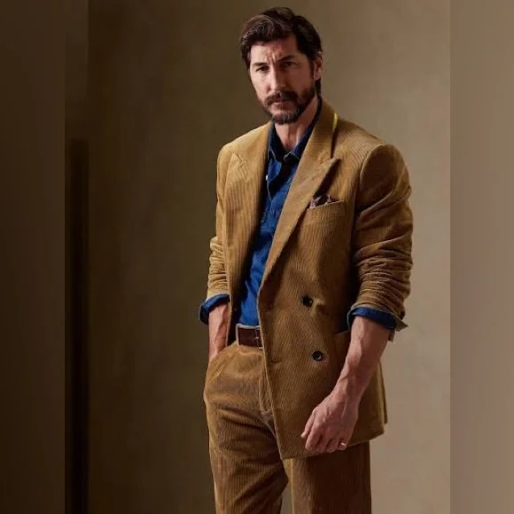 Banana Republic Como Corduroy Suit Vicuna Brown - Picture 8 of 9